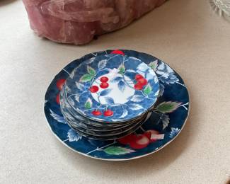 Vintage William Sonoma cherry dinner set $62.50 + tax