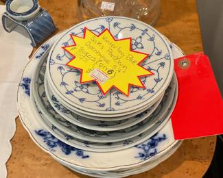 Winterling Blue Saks Porcelain Copenhague saucers - $37.50 + tax
