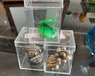 Vintage clip on earrings $8.50 + tax each