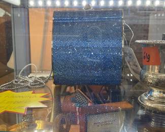 Judith Leiber sapphire clutch $500 + tax