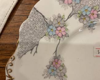 Coldough china floral plate $15 + tax