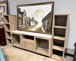 Console/Bookcase Storage and Artwork Orlando Estate Auction