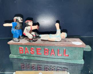 Cast Iron Baseball Bank Orlando Estate Auction
