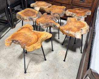 Live Oak Side Tables Orlando Estate Auction