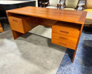 Denmark Interform Collection Teak Desk Orlando Estate Auction