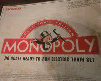 Vintage Monopoly HO Train Set