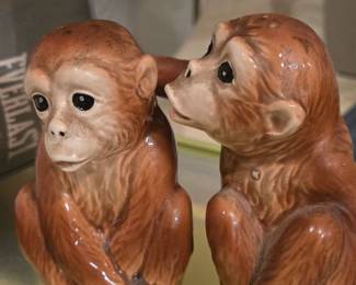 Monkey Salt & Pepper Shakers