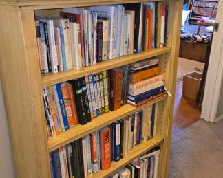Bookshelf and books.