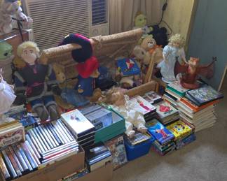 Books CDs DVDs and VHS