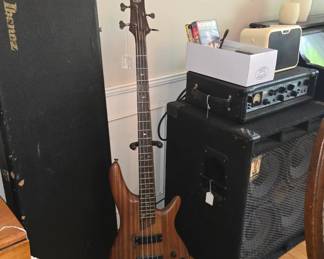 Custom-made ibanez sound gear bass guitar.
