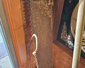 large rustic saw