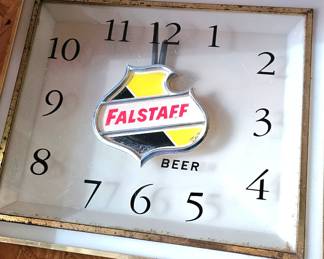 Retro Falstaff clock