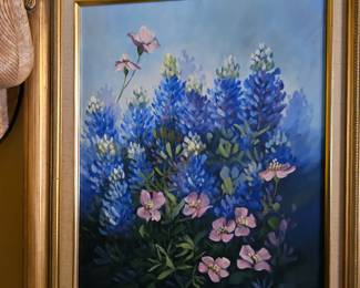 vibrant Bluebonnet art, original