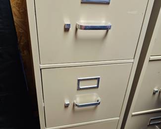 two filing cabinets available