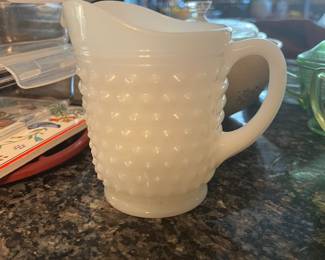 Milk glass.
