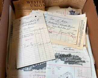 Late 1800's and early 1900's vintage ephemera