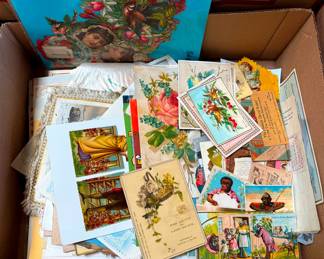 Vintage Ephemera, postcards and advertising