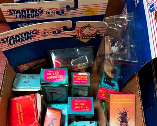 Starting Lineup Figures and Cast Iron Miniatures