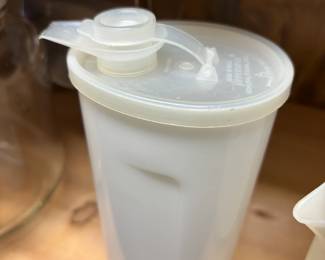 Vintage tupperware syrup saver