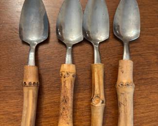 Vintage grapefruit spoons with bamboo handle