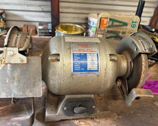 Heavy duty electric bench grinder