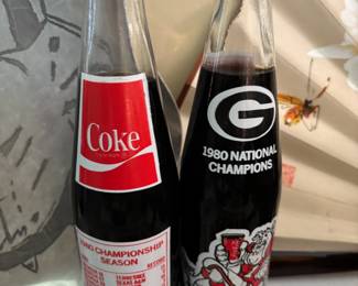 UGA 1980 Championship Coke Bottles