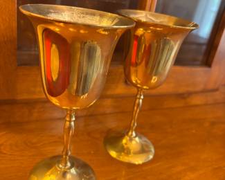 Brass goblets