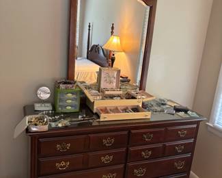 Dresser with mirror