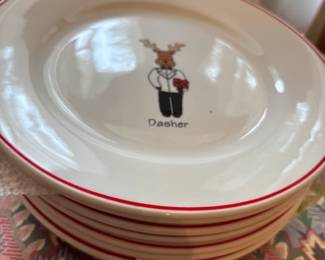 Reindeer decorative plates