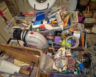 Jewelry making and painting supplies 