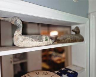 Vintage carved wood decoys