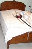 Walnut french style bed