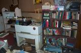 Shelves/bookcases, books, records 