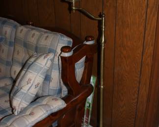 Brass floor lamp