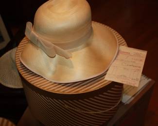 Vintage ladies hats and original hat boxes