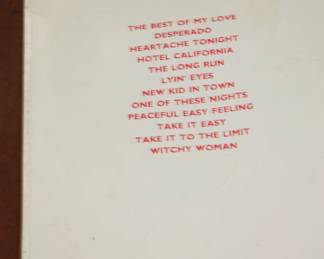 Eagles voice & piano/guitar music book  1972