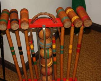 Croquet set   none broken or cracked