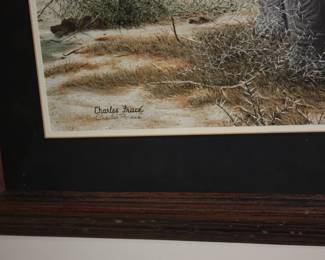 Mat/framed bull elephants   Charles Frace