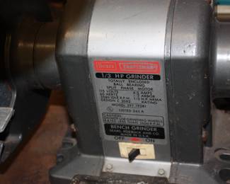 Craftsman elect. grinder w/light