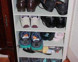 6 shelf wood shoe rack