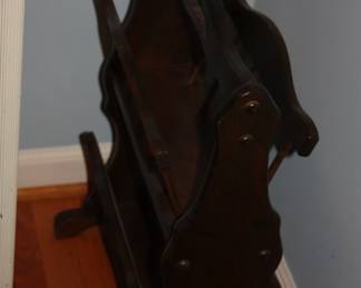 Mid century tall magazine rack