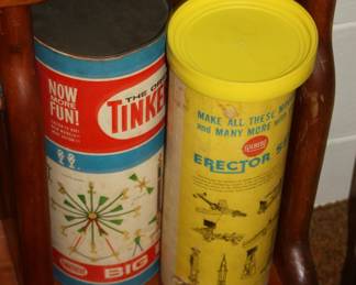 1950's Gilbert erector set & Tinker Toys both sets in original boxes