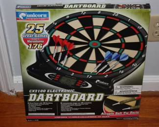 Dart board in original box