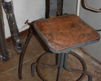 Metal shop stool