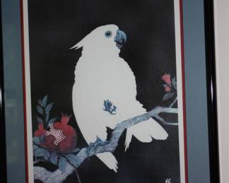 Mat/framed Cockatoo oriental 