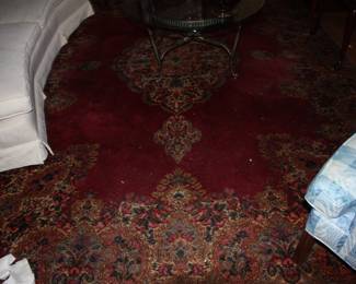 Large wool oriental rug 12' x 8'