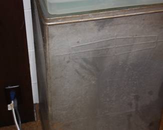 3' tall metal bin