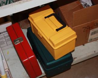 Plastic & metal cases  all empty