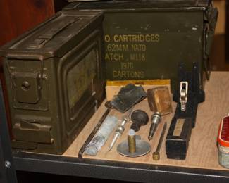 2 small ammo boxes
