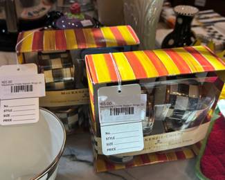 Mackenzie Childs Napkin Rings (A), Mackenzie Childs Napkin Rings (B)